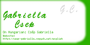 gabriella csep business card