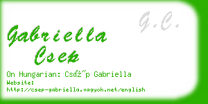gabriella csep business card